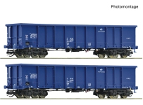 Roco 6680033 - TT - 2-tlg. Set Offene Güterwagen, PKP Cargo, Ep. VI